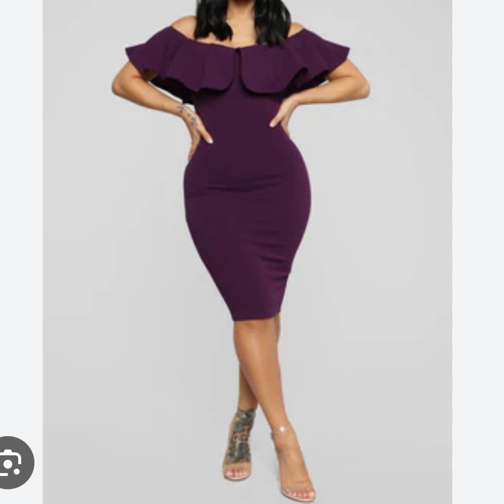 Fashion Nova off shoulder dress